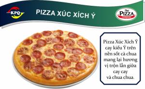 Pizza Xúc Xích Ý - Đế dày - Size nhỏ