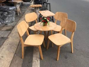 Bàn ghế gỗ mẫu mã mới, phong cách đẹp, thích hợp