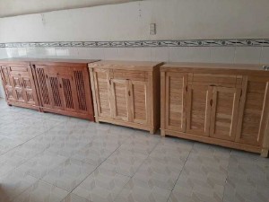 Tủ giày gỗ sồi