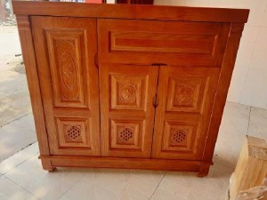 Tủ giày gỗ sồi