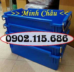 Thùng nhựa công nghiệp, thùng nhựa có quai sắt, thùng đựng bulong ốc vít, hộp nhựa công nghiệp, hộp nhựa có quai sắt, hộp đựng bulong ốc vít,