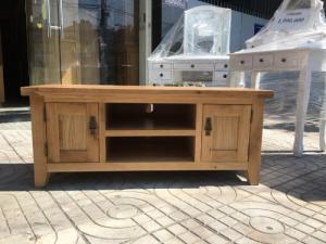 Kệ Tivi gỗ sồi 1m2 2 cánh 2 hộc TOP TV120