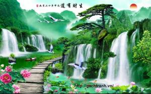 Tranh gạch men 3d - tranh phong cảnh