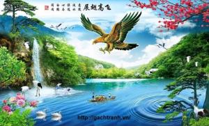 Tranh gạch men 3d - tranh phong cảnh
