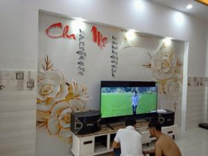 Tranh dán tường phòng khách đẹp