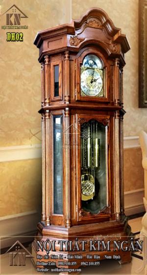 ĐỒNG HỒ CÂY GỖ SỒI NGA, KIỂU DÁNG LỤC GIÁC
