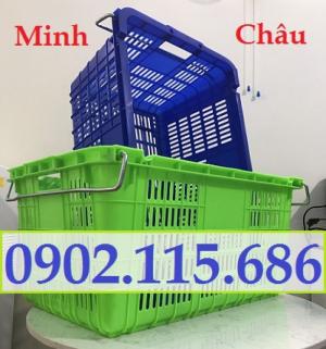 Sọt nhựa có quai sắt, rổ nhựa có quai sắt, giỏ nhựa có quai sắt,