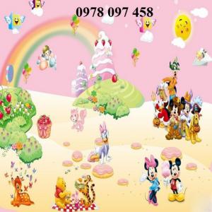 Tranh hoạt hình 3D - tranh gạch men