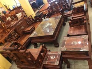 bộ bàn ghế gỗ Cẩm Lai xịn giá tại xưởng kiểu sơn thủy