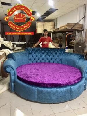 Giường tròn giá rẻ ,giường ngủ phong cách luxury