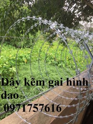 Dây thép gai hình dao mạ kẽm nhúng nóng