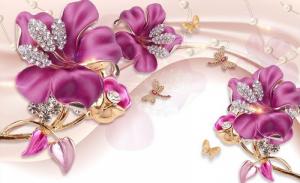 Bộ tranh gạch 3D sứ ngọc cao cấp trang trí phòng khách - phòng ngủ