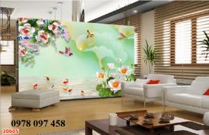 Bộ tranh gạch 3D sứ ngọc cao cấp trang trí phòng khách - phòng ngủ
