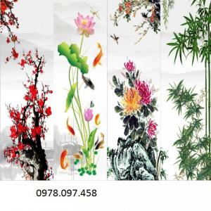 Tranh gạch phong thủy- tranh tứ quý