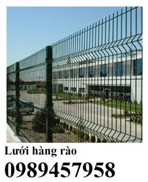Sản xuất hàng rào uốn sóng trên thân, hàng rào lượn 2 sóng, hàng rào thép hộp