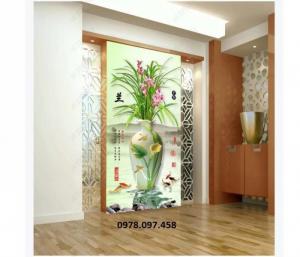 Tranh gạch men 3D vách ngăn phòng