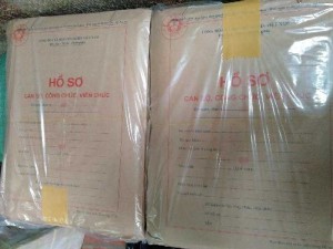 Bán hồ sơ cán bộ công chức,viên chức mới