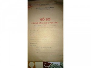 Bán hồ sơ cán bộ công chức,viên chức mới