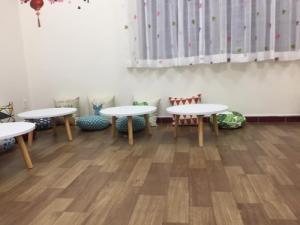 Bàn ngồi bệt tròn gõ giá rẻ