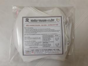 Đóng gói bịch 5 chiếc màu trắng