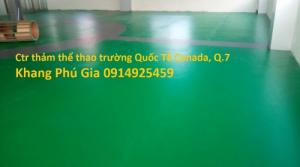 Lắp đặt hoàn thiện sàn thể thao đa năng