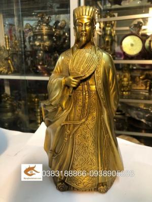 Tượng khổng minh bằng đồng cao 25cm