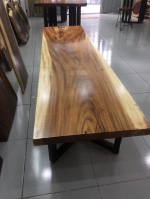 Mặt bàn gỗ me tây nguyên tấm dài 2m