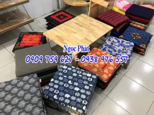 Bàn ngồi bệt. Bàn cafe giá rẻ. bàn trà sữa. Bàn cafe giá rẻ. Bàn gỗ chân xếp. Bàn bánh mì. Nệm ngồi - Gối tựa Ngọc Phát