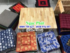 Bàn ngồi bệt. Bàn cafe giá rẻ. bàn trà sữa. Bàn cafe giá rẻ. Bàn gỗ chân xếp. Bàn bánh mì. Nệm ngồi - Gối tựa Ngọc Phát