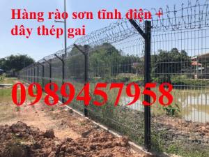 Gia công Hàng rào sơn tĩnh điện phi 5 ô 50x200 và 50x150 mới 100%