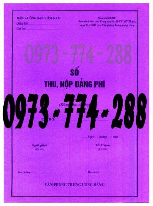 Sổ thu chi tài chính của tổ chính đảng cơ sở và cấp trên cơ sở