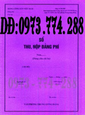 Mẫu sổ thu, chi tài chính của tổ chức đảng cơ sở và cấp trên cơ sở (Mẫu số S01/TCĐ)