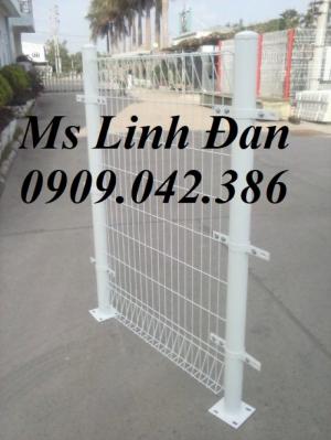 lưới thép hàng rào sơn tĩnh điện gập tam giác 2 đầu