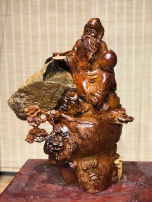 Tượng gỗ Ông Thọ _ Mỹ nghệ Âu Lạc