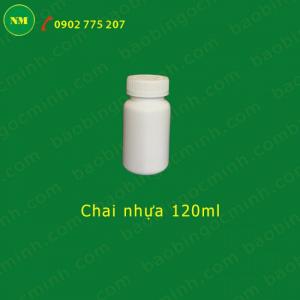 Lọ nhựa 120cc đựng hóa chất
