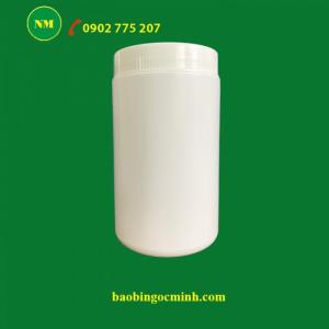 hũ nhựa 2 ngấn đựng bột
