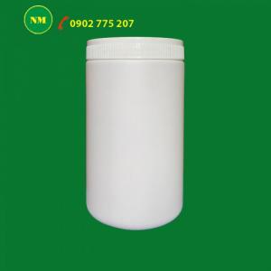 hũ nhựa 2 ngấn đựng bột