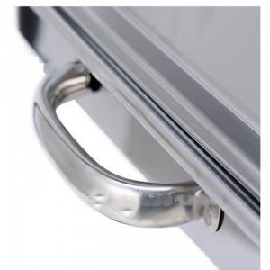 Nồi hâm buffet inox chữ nhật nắp PC 3 ngăn giá rẻ BF8811L63-3