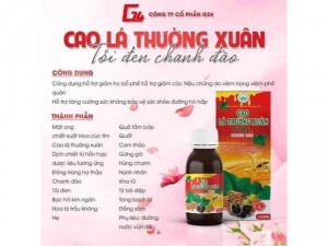 siro ho cao lá thường xuân tỏi đen chanh đào