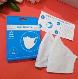 Khẩu trang 2 lớp kháng khuẩn tái sữ dụng 20 lần