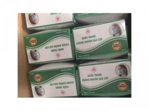 Khẩu trang y tế may kim kháng khuẩn