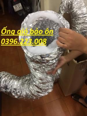 Ống gió mềm nhôm có bảo ôn phi 250, hàng chính hãng, giá rẻ