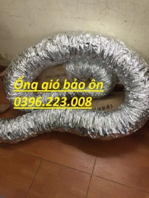 Ống gió mềm nhôm có bảo ôn phi 250, hàng chính hãng, giá rẻ