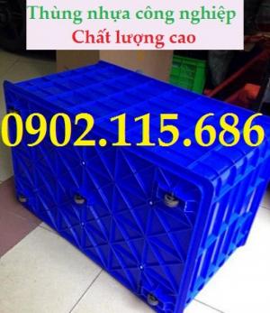 Thùng nhựa kéo hàng nặng, thùng nhựa có bánh xe,thùng nhựa công nghiệp,thùng nhựa đựng hàng nặng,