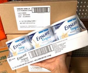 Ensure bột (Mỹ): 350k/hộp 400gr