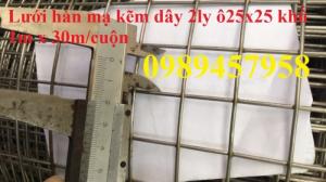 Lưới mạ kẽm phi 3 ô 30x30, phi 3 ô 50x50, lưới thép mạ kẽm