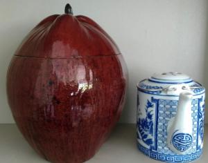 Combo: Vỏ + bình trà trái dừa (Bình trà 0,5-0,75 lít)