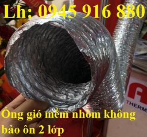 Ống dẫn gió cách nhiệt, ống thông gió giấy bạc phi 75, phi 100, phi 125, phi 150, phi 175, phi 200