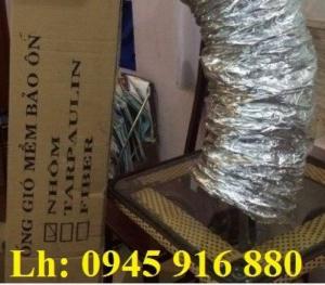 Ống dẫn gió cách nhiệt, ống thông gió giấy bạc phi 75, phi 100, phi 125, phi 150, phi 175, phi 200