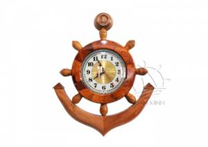Mô hình Mỏ Neo Tàu Gỗ Trang Trí Có Đồng hồ Size 50-60cm